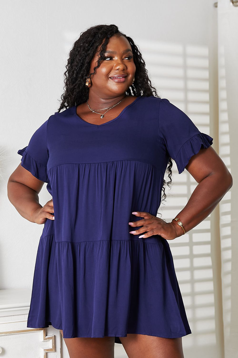 flounce layered dress Tiered Flounce Maxi Dress Sewing Pattern With Cape (PDF Digital Download)