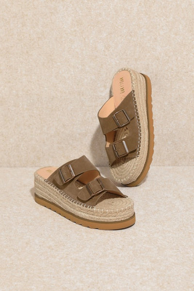 D-HAZEL-Espadrille, Platform, Slide, Sandals