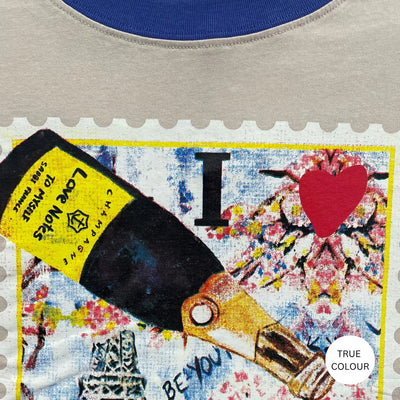 The very oversized love notes tee - Paris - Sand