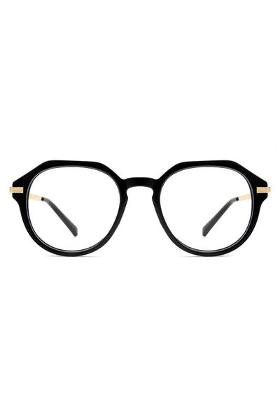 Round Geometric Fashion Blue Light Blocker Glasses