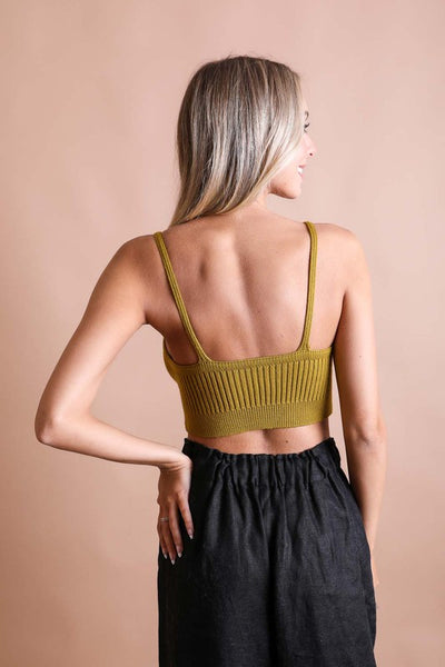 Natalia Rib Knit Brami Lounge Top