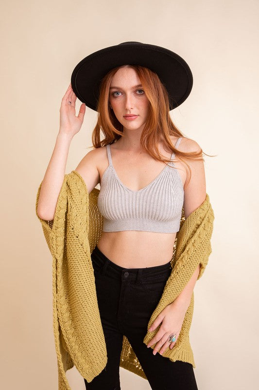 Natalia Rib Knit Brami Lounge Top