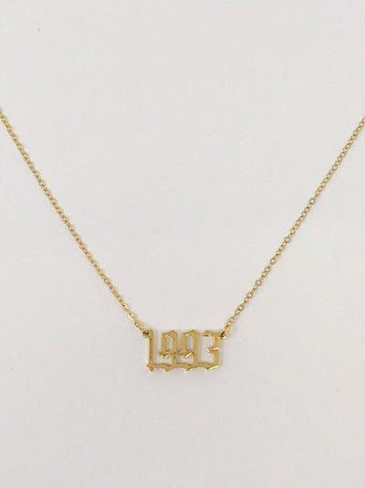 Birth Year Necklace