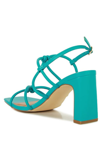 KRALOR KNOTTED STRAP MID HEEL SANDAL