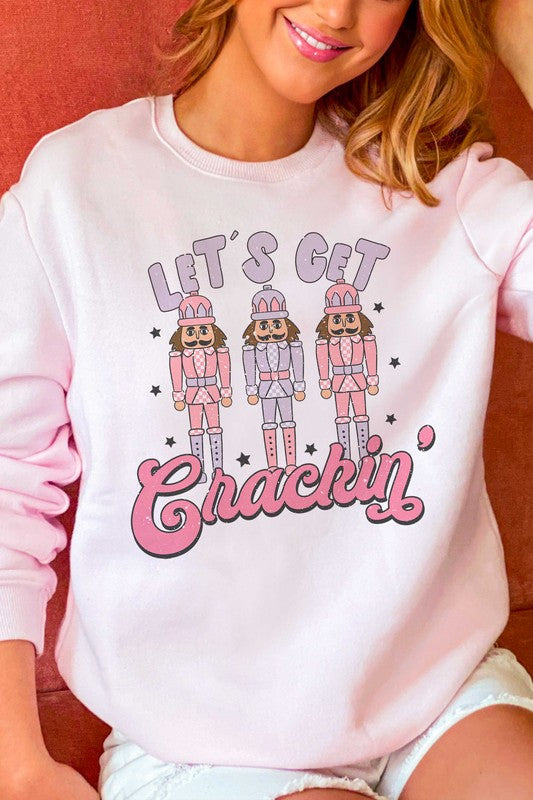 LET'S GET CRACKIN' NUTCRACKER GRAPHIC SWEATSHIRT