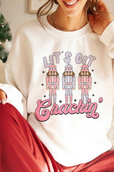 LET'S GET CRACKIN' NUTCRACKER GRAPHIC SWEATSHIRT