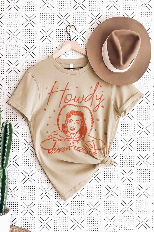 HOWDY COWGIRL GRAPHIC TEE / T-SHIRT