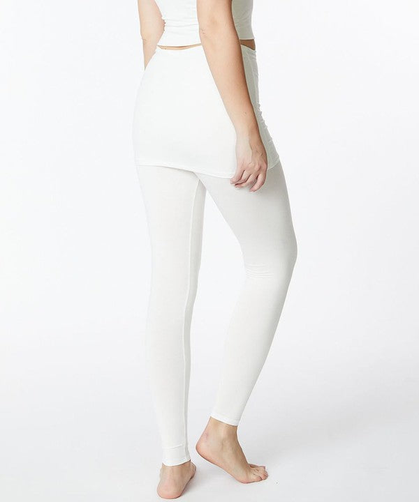 BAMBOO PRE WASHED One Piece Skirted Legging