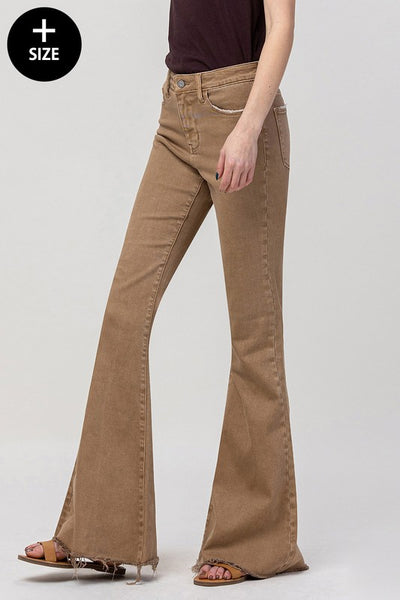 Plus Size High Rise Super Flare Jeans