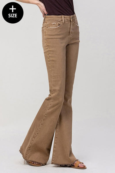 Plus Size High Rise Super Flare Jeans