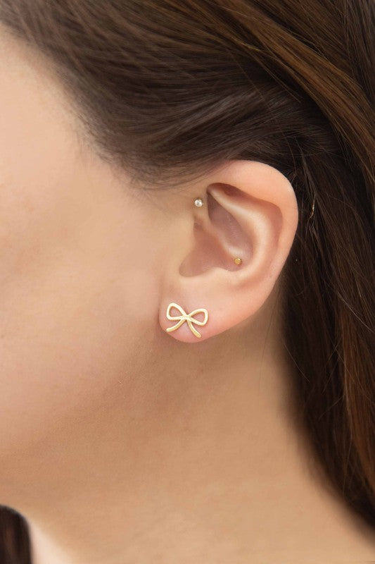 Cute Bow Stud Earrings