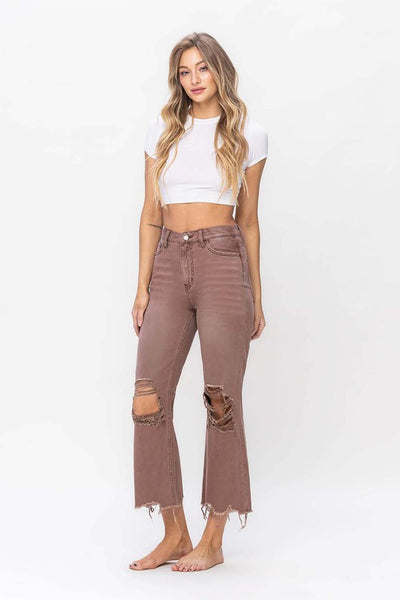 90's Vintage Crop Flare Jean