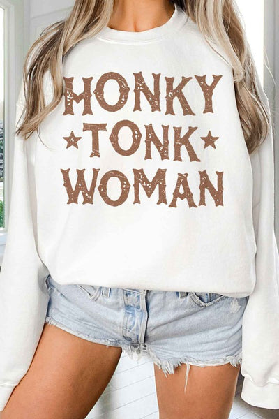 HONKY TONK WOMAN OVERSIZED SWEATSHIRT