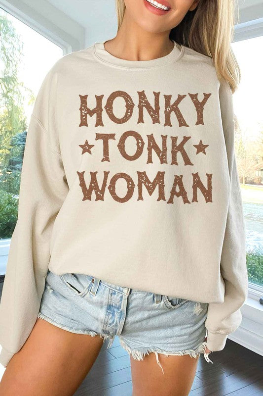 HONKY TONK WOMAN OVERSIZED SWEATSHIRT