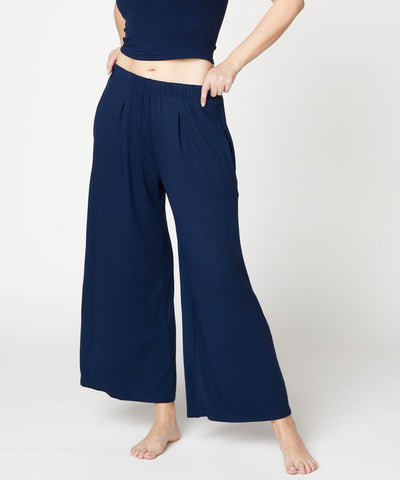 BAMBOO WIDE PANTS ANKLE LENGTH