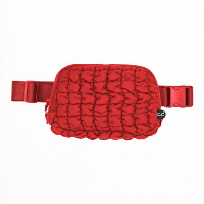 Quilted Puffer Belt Fanny Bag