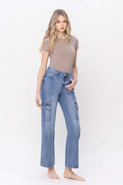 High Rise Dad Cargo Jeans