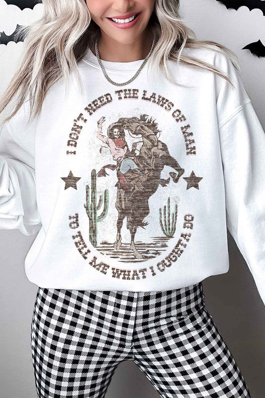 WESTERN COWGIRL OVERSIZED SWEATSHIRT