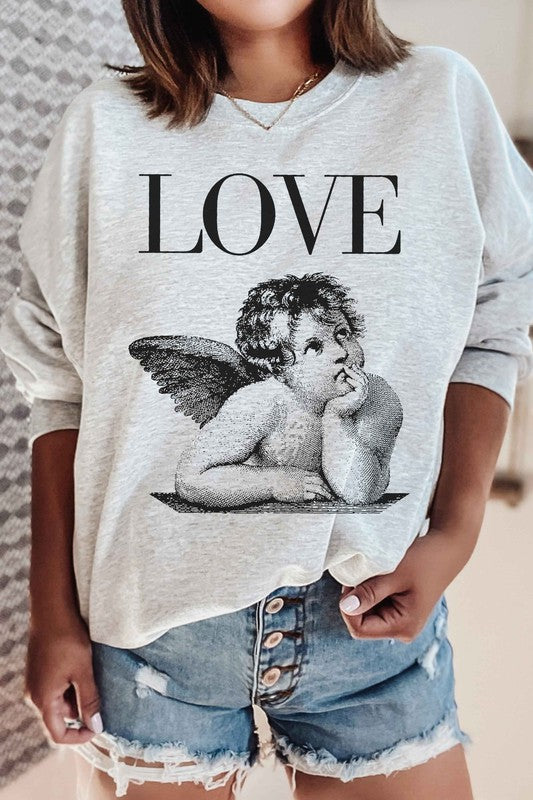 LOVE VALENTINES GRAPHIC SWEATSHIRT