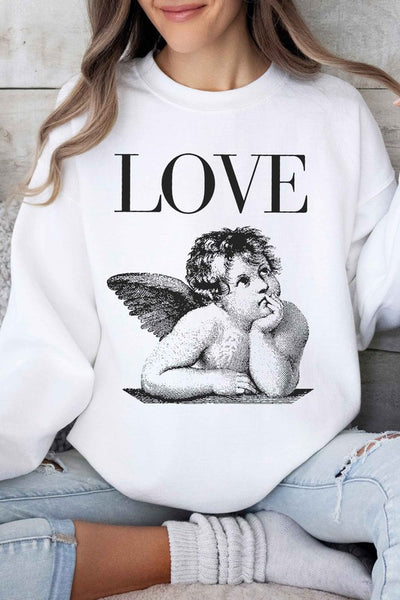 LOVE VALENTINES GRAPHIC SWEATSHIRT