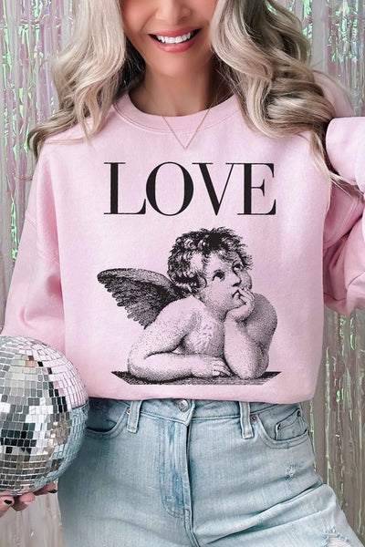 LOVE VALENTINES GRAPHIC SWEATSHIRT