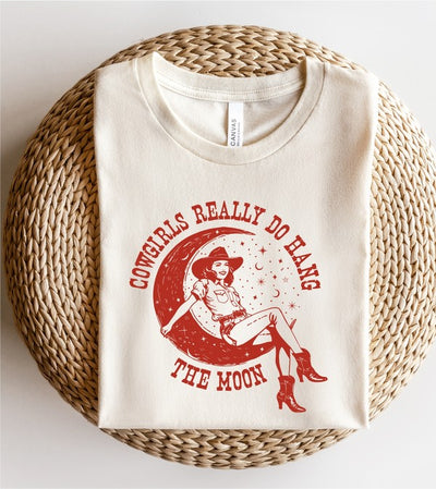 Cowgirls Really Do Hang The Moon Graphic Tee