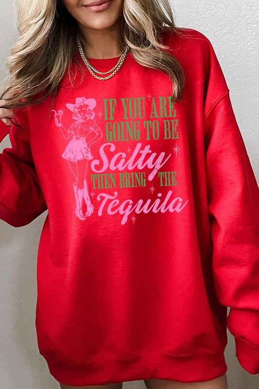 Cowgirl Tequila Graphic Fleece Sweatshirts