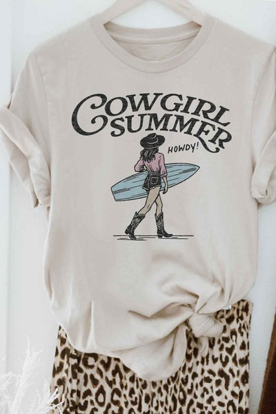 COWGIRL SUMMER WESTERN GRAPHIC TEE