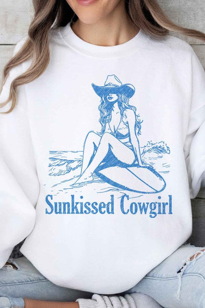 SUNKISSED COWGIRL WESTERN OVERSIZED SWEATSHIRT