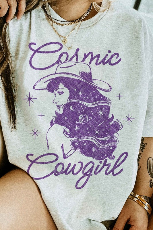 COSMIC COWGIRL WESTERN COUNTRY GRAPHIC TEE