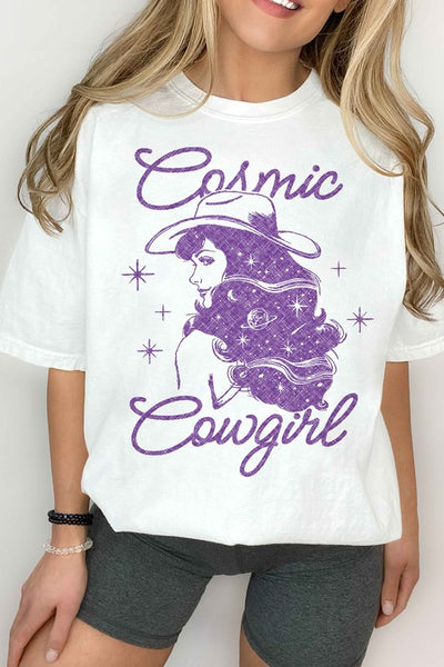 COSMIC COWGIRL WESTERN COUNTRY GRAPHIC TEE