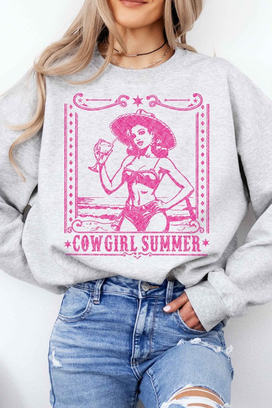 COWGIRL SUMMER WESTERN GRAPHIC SWEATSHIRT