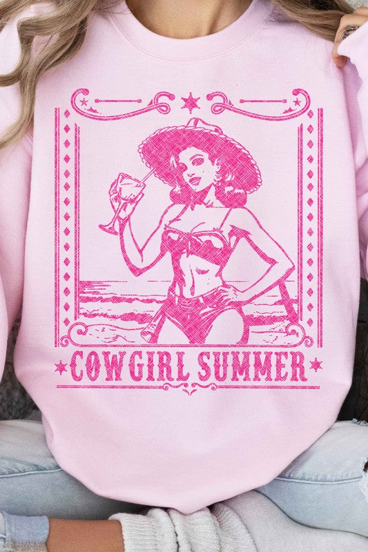 COWGIRL SUMMER WESTERN GRAPHIC SWEATSHIRT