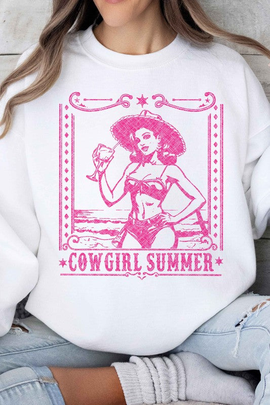 COWGIRL SUMMER WESTERN GRAPHIC SWEATSHIRT