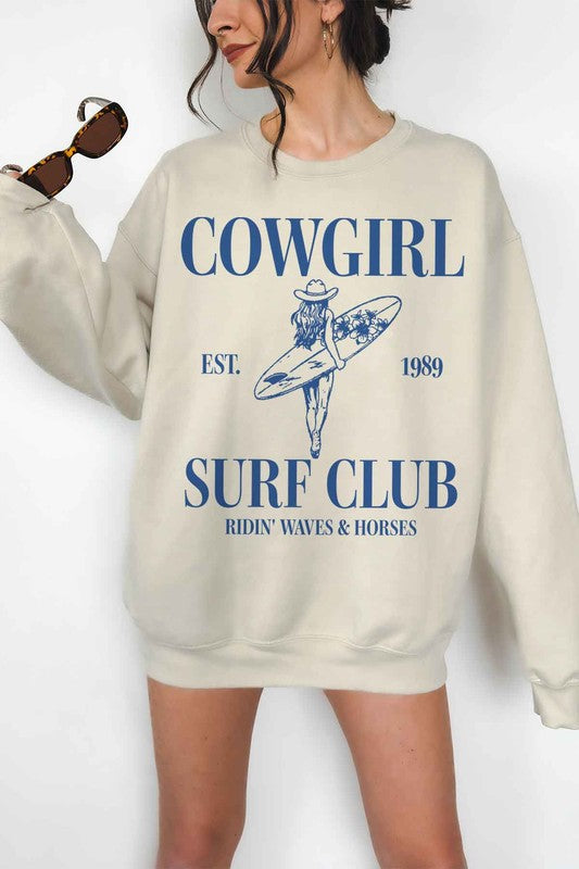 COWGIRL SURF CLUB OVERSIZED SWEATSHIRT