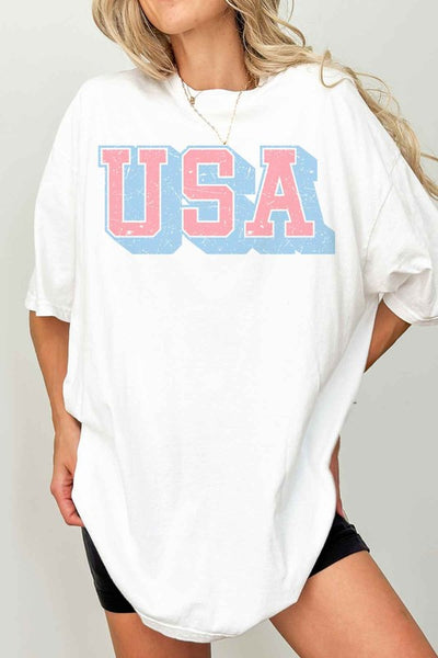 USA OVERSIZED GRAPHIC TEE