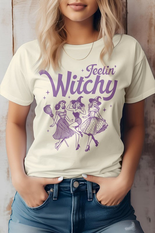 Feelin' Witchy Halloween Graphic Tee