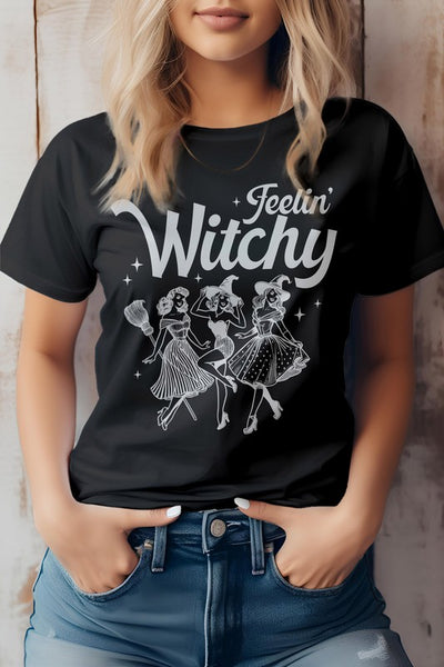 Feelin' Witchy Halloween Graphic Tee