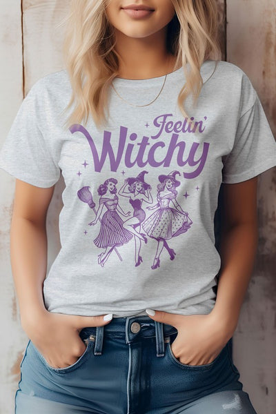 Feelin' Witchy Halloween Graphic Tee