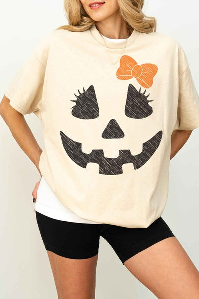 HALLOWEEN CUTE JACK OVERSIZED GRAPHIC TEE