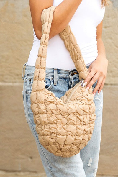 Dale Quilted Puffer Shoulder Bag