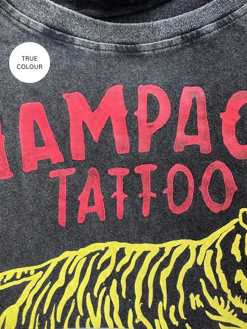 Champagne Tattoo Tee - Black