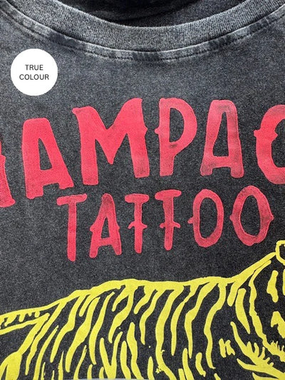 Champagne Tattoo Tee - Black