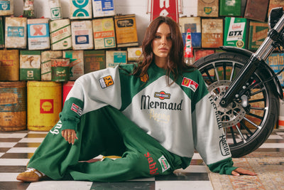 The Diego Jumper - Mermaid Racing - Sky & Green