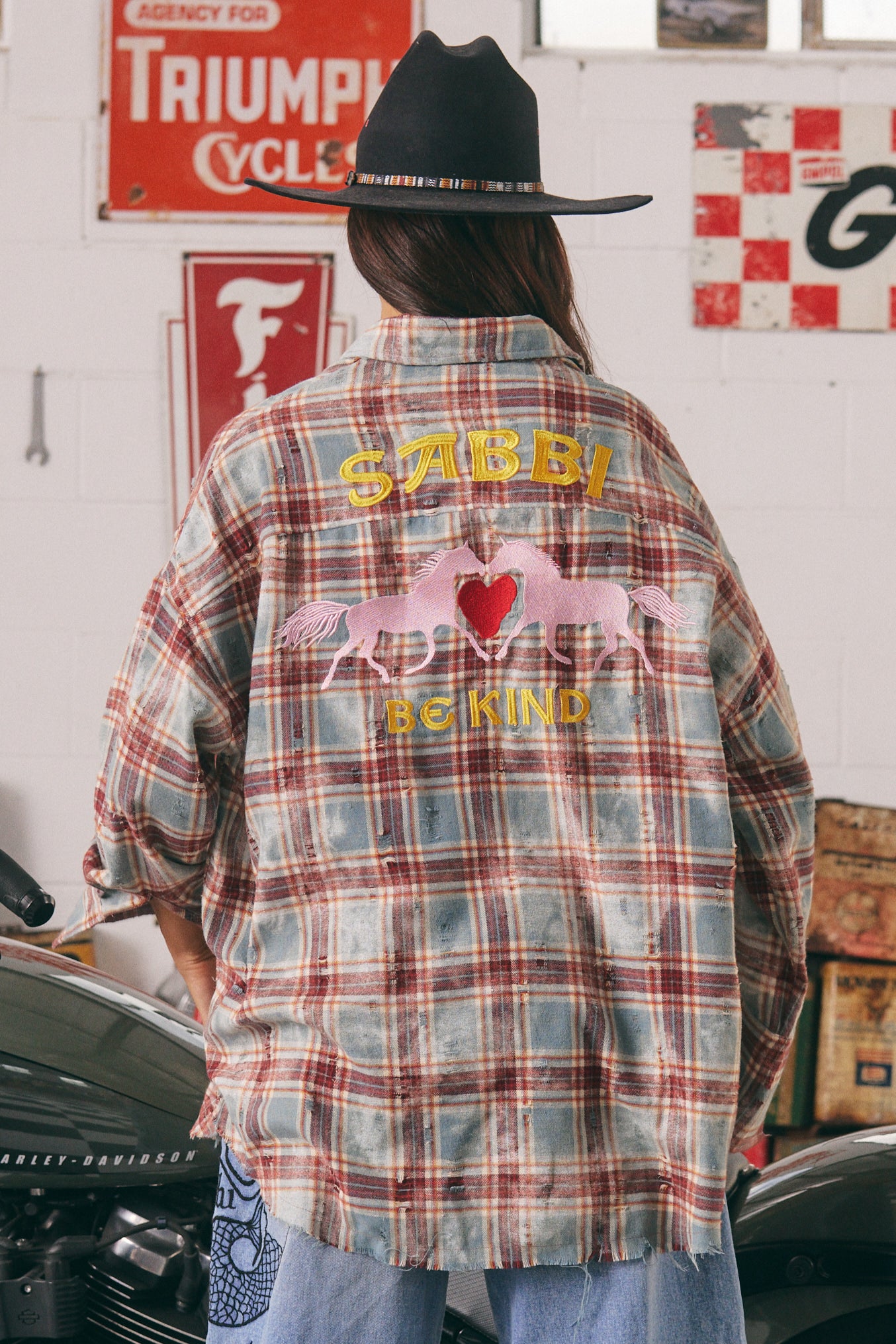 Horse Power Flannel - Red