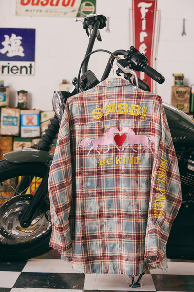 Horse Power Flannel - Red
