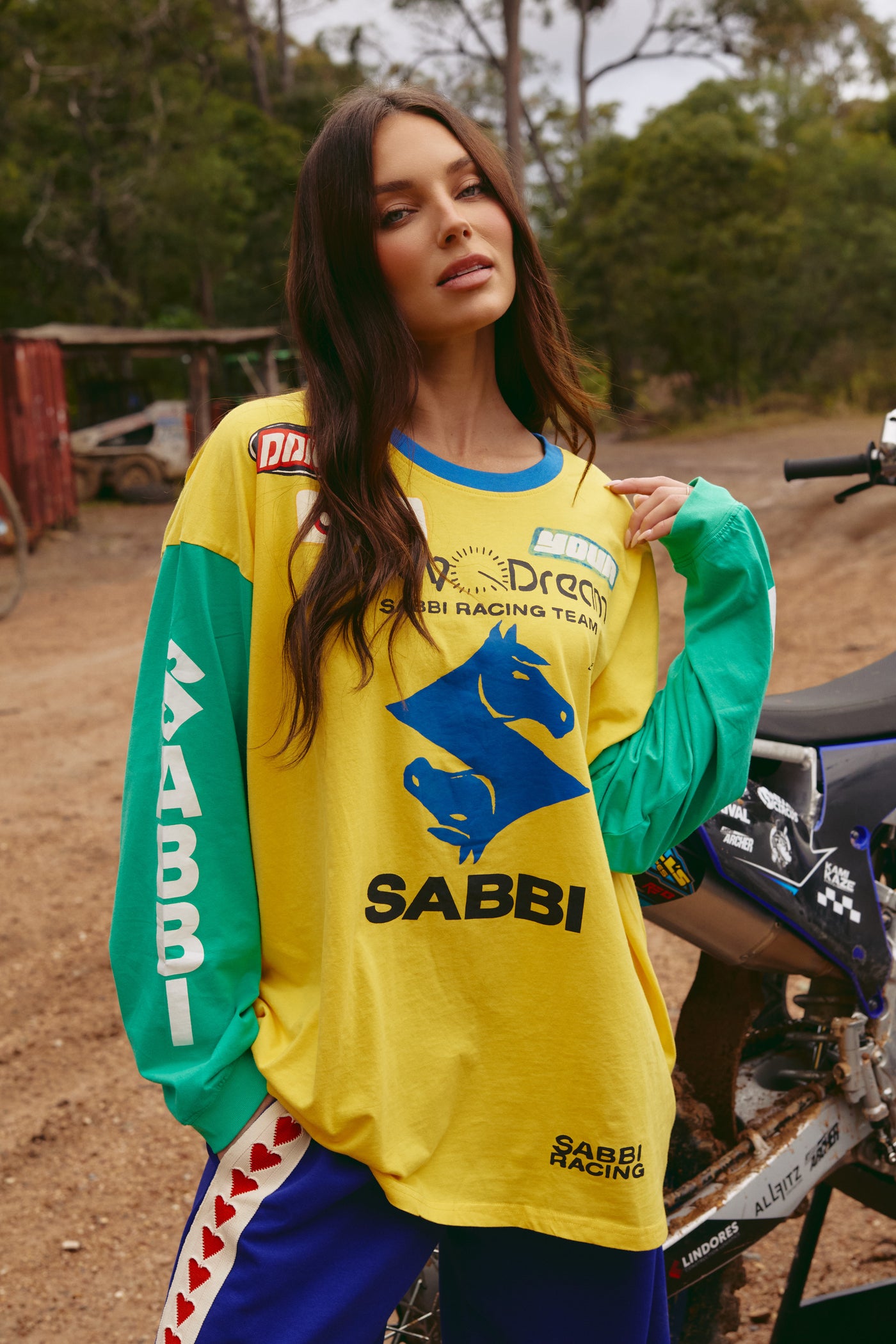 Long sleeve don’t quit your day dream tee- yellow