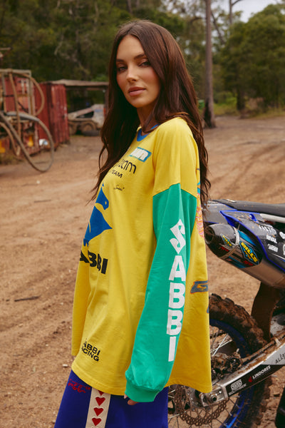 Long sleeve don’t quit your day dream tee- yellow