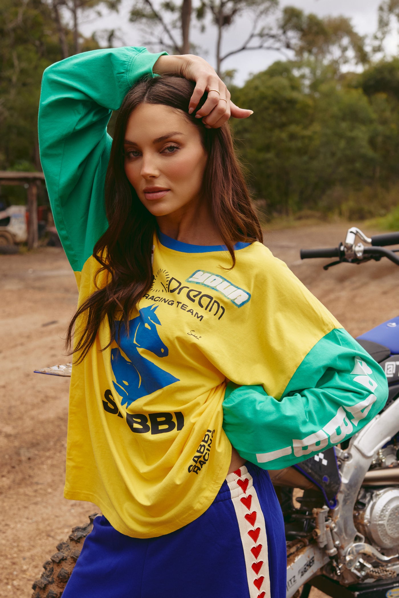 Long sleeve don’t quit your day dream tee- yellow