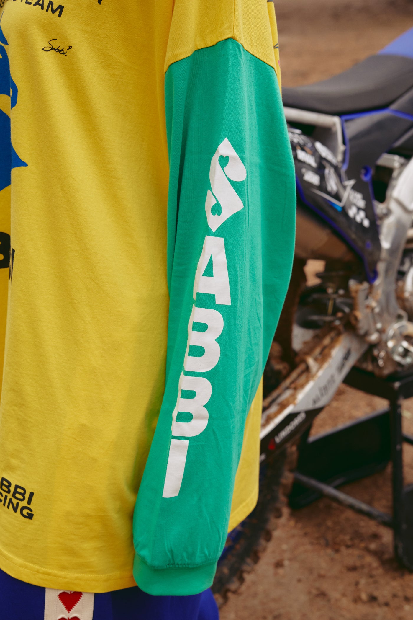 Long sleeve don’t quit your day dream tee- yellow